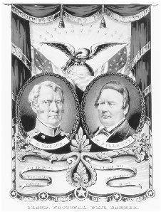 A Taylor–Fillmore campaign poster distributed by the Whig Party in 1848. THE LIBRARY OF CONGRESS