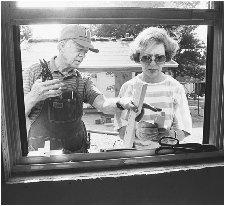 Jimmy Carter has dedicated much of his post-presidential life to good works in the United States and abroad. Here, he and his wife help construct a home in Atlanta, Georgia, in 1988 as part of their deep involvement in Habitat for Humanity. BETTMANN/CORBIS